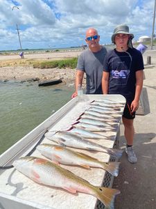 Two anglers fishing in TX