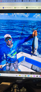 Little tunny caught during deep sea fishing trip