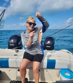 A person enjoying water sports in the beautiful location of Key Largo