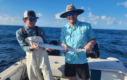 Two people enjoying water sports in Key Largo