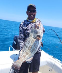 A person enjoying water sports activities in Key Largo