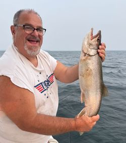 Lone angler fishing at Cumberland Head