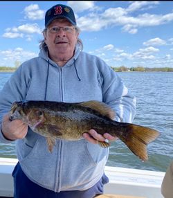 Angler with a 21-inch fish in NY