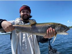 Angler with a large 26-inch fish in NY
