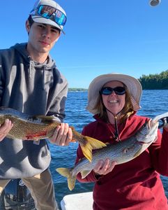 Two anglers fishing in NY
