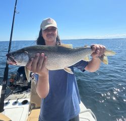 Photo of a bull trout fishing in Cumberland Head