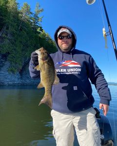 Single angler fishing in NY