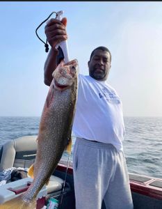 Angler with a 30-inch fish in NY