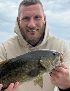 One person fishing in New York