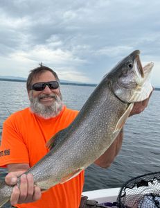 Image of a 26-inch lake trout caught while fishing in NY