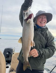 Fishing for a Lake Trout in NY