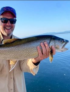A majestic lake trout caught in New York