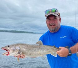 Majestic lake trout caught in Peru