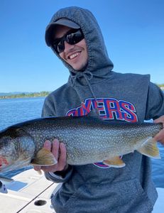 One lake trout fish caught in Peru