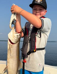 Lone lake trout caught in Peru