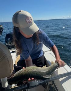 Redfin pickerel caught at Cumberland Head