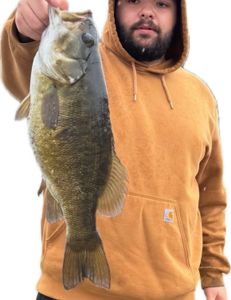 Smallmouth bass caught fishing in NY