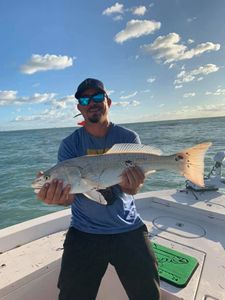Lone angler fishing in Florida waters