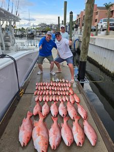 4 big fish caught by 6 people in Fort Myers