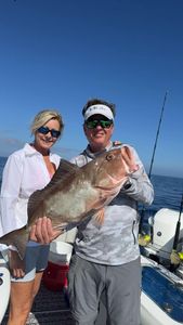 Red grouper fishing catch on boat in Fort Myers FL waters