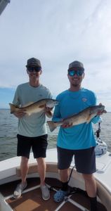 Two redfish caught while fishing in Niceville