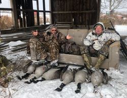 Two people hunting in North Rose