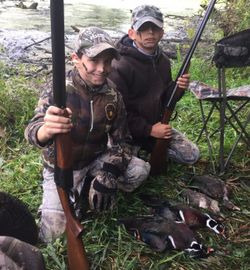 Two people hunting in NY