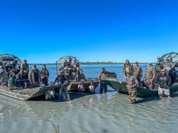 Group of 18 people fishing and hunting in TX