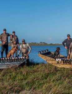 4 people fishing and hunting in TX