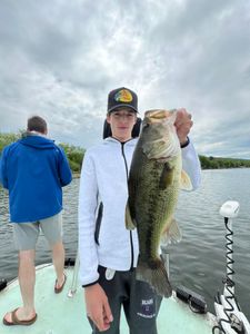 Caught a Largemouth Bass while fishing in Burlington