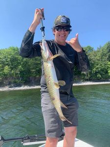 Angler with a 25-inch fish in Burlington