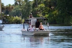 Four people enjoying a fishing trip in Homosassa