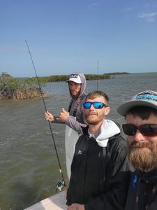 Three people fishing in Homosassa