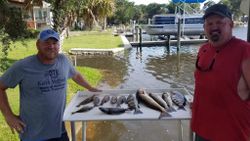 Two people fishing in Homosassa