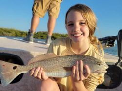 A redfish caught while fishing in FL