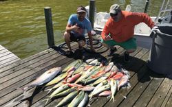 2 anglers fishing on the Florida coast