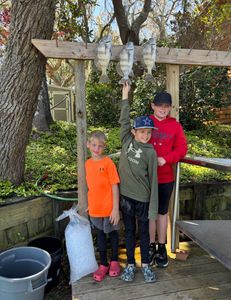 2 black drum fish caught while fishing in FL