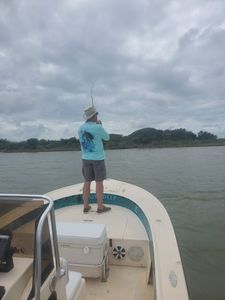 Fishing in Galveston, Texas.