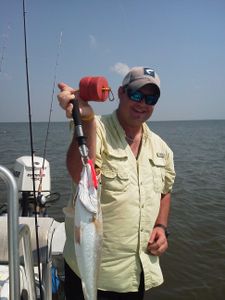 Lone angler fishing in TX