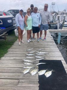Two anglers with their catch in North Carolina