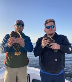 Two people fishing in North Carolina