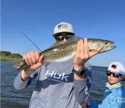 Two people fishing in Wanchese