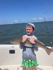 A person fishing in North Carolina