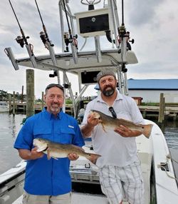 Two redfish caught in Wanchese