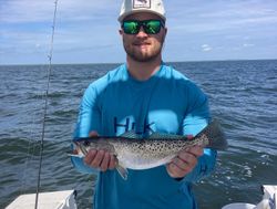 Spotted Weakfish caught while fishing in Wanchese