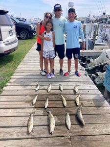Spotted Weakfish caught while fishing in Wanchese