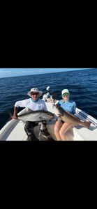 Two anglers fishing at Port Canaveral