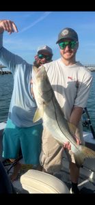 Two anglers fishing at Port Canaveral