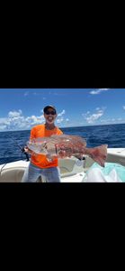 A person fishing at Port Canaveral