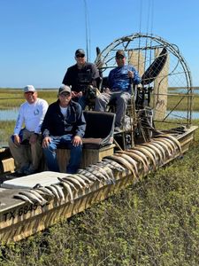 Four anglers fishing in Port O'Connor